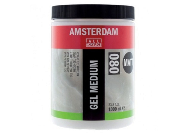 Modelliermasse Talens Amsterdam Gel matt 080 Dose 1l transp.