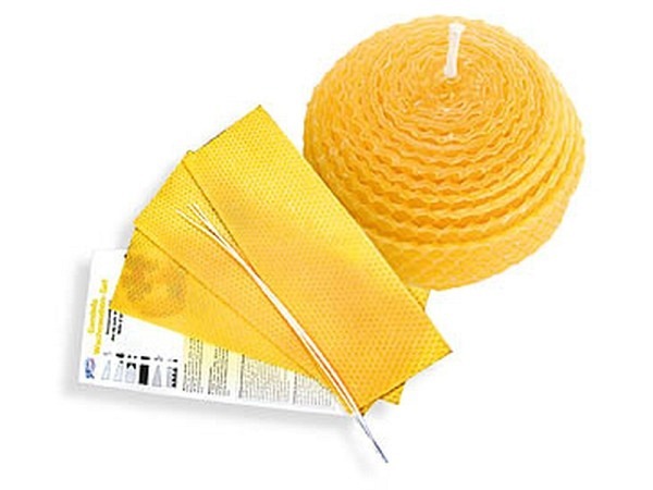 Kerzen Bienenwachswabenplatten 30x15cm