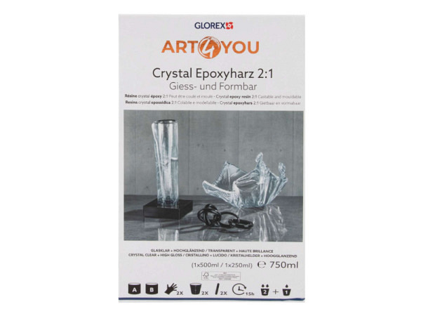 Giessharz Glorex Crystal Epoxyharz 2:1 300ml