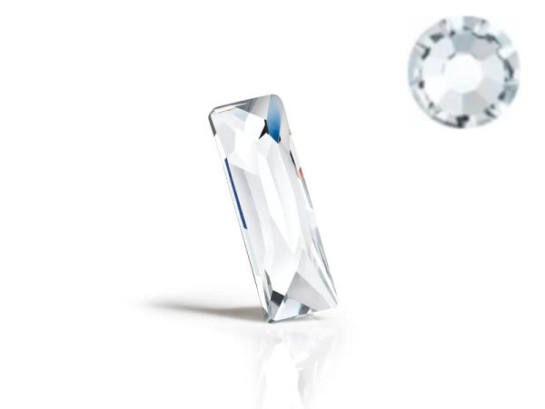 Strasssteine Preciosa Baguette Maxima 15x5mm crystal 1 Stk.