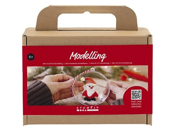 Modellierset Creativ Company Weihnachtskugel Weihnachtsmann