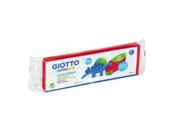 Knetmasse Giotto Patplume 350g Rot