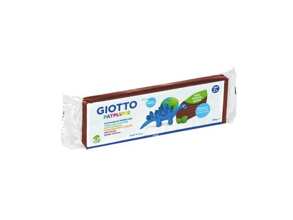 Knetmasse Giotto Patplume 350g braun