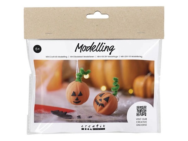 Modellierset Creativ Company Halloweendeko Kürbis