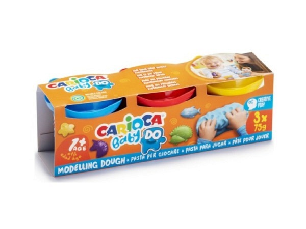 Knetmasse Carioca Baby Modelierknete 3er Set