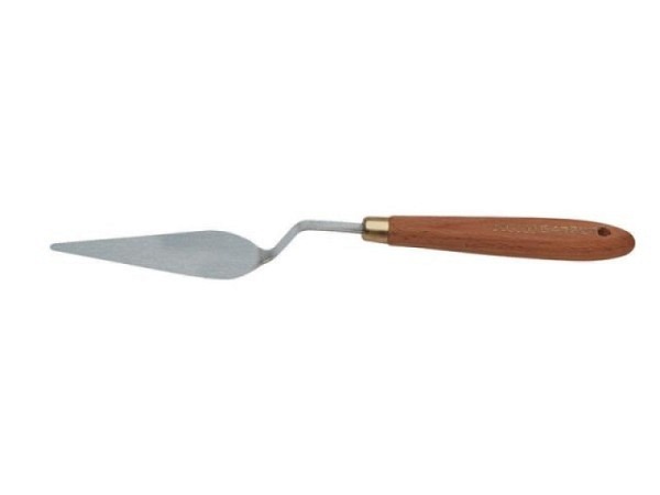 Spachtel AMI Hartholzgriff Nr. 48 lang breite Tropfen-Form