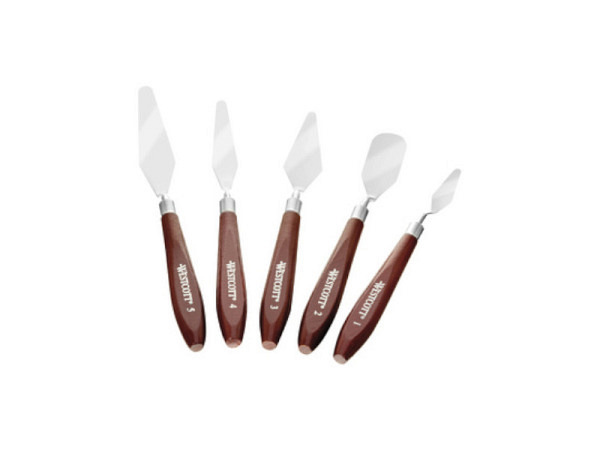 Spachtel WESTCOTT Malspachtel Set Nr.1, 5 Stück