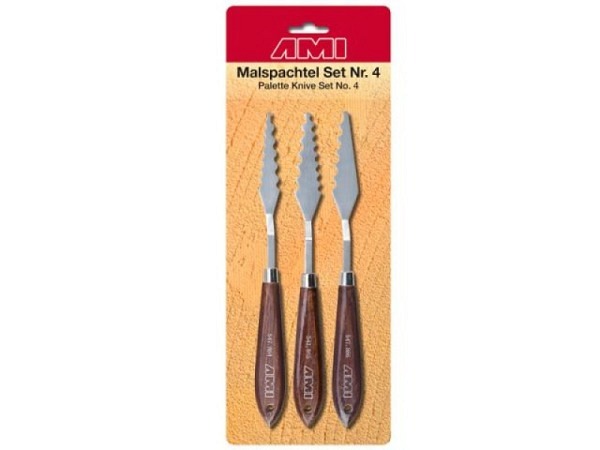 Spachtel AMI Malspachtel Set Nr.4, 3Stk., spitz zulaufend