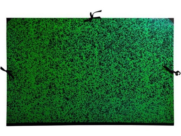Zeichenmappe Exacompta grün-schwarz gefleckt 75x105cm