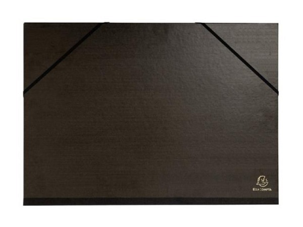 Zeichenmappe Exacompta Karton schwarz 26x33cm 