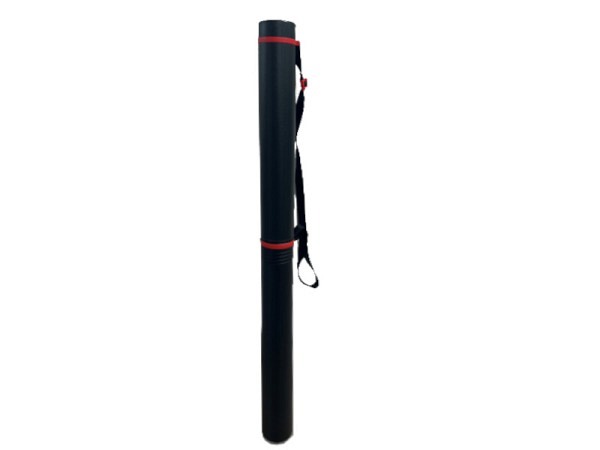 Zeichenrolle Leniar schwarz zusammengesteckten Zustand 121cm
