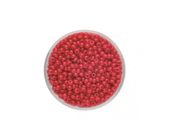 Rocailles Pracht Perlen 2,6mm rot satt