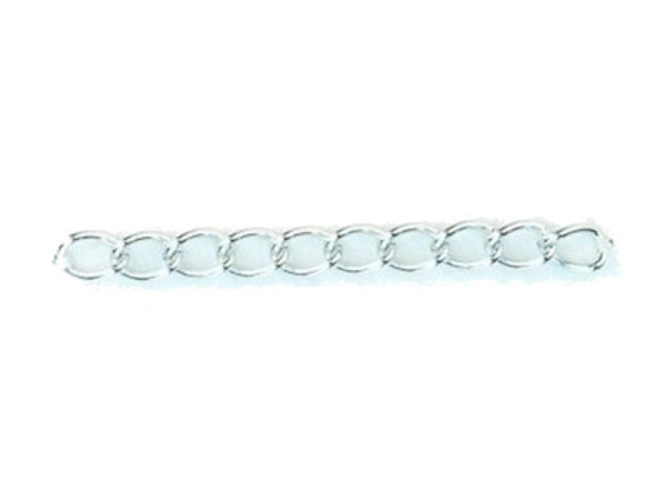 Ketten Pracht Panzerkette Platin silber 8mm