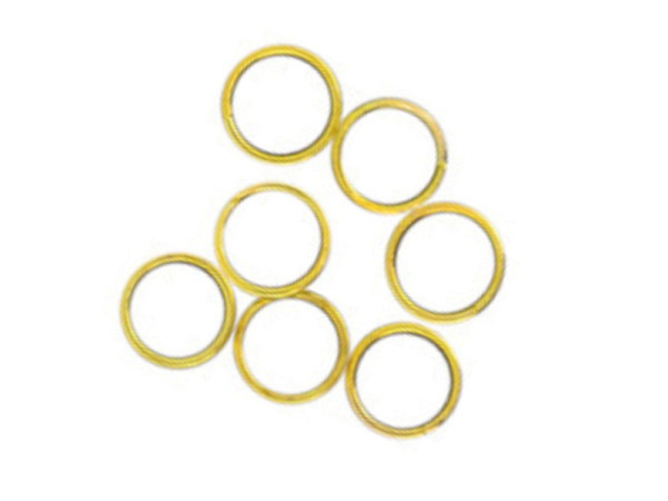 Metallringe Pracht Spaltringe gold 10mm