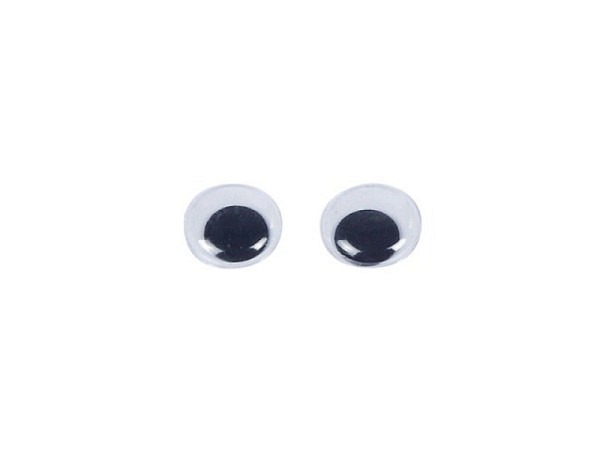 Wackelaugen Rico Design rund Durchmesser 10mm, 10Stk.