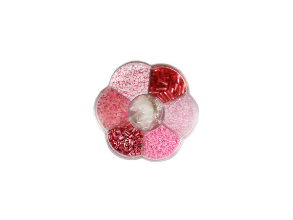 Schmuckset Pracht Blumenbox rosa Rocailles