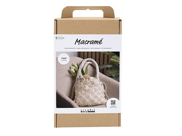 Knüpfset Creativ Company Kreativ Set Macramé Tasche