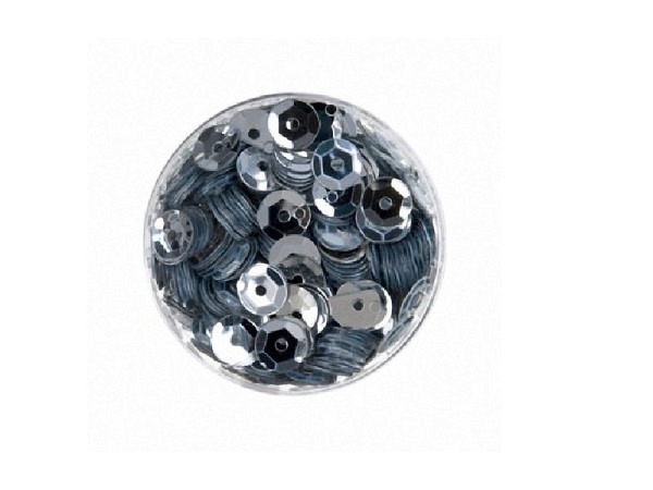 Schüsselpailletten Brody Trims Schüsselpailletten 6mm metallic silber