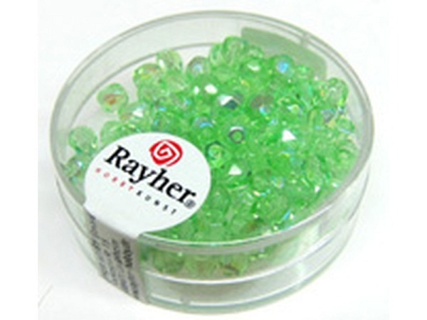 Glasperlen Rayher Schliffperle Peridot