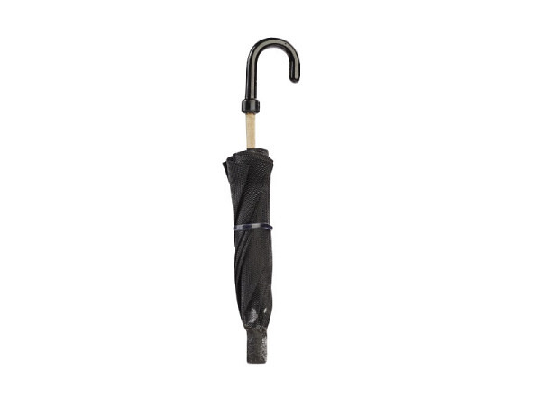 Miniatur Accessoires Regenschirm, 1,3x8cm schwarz