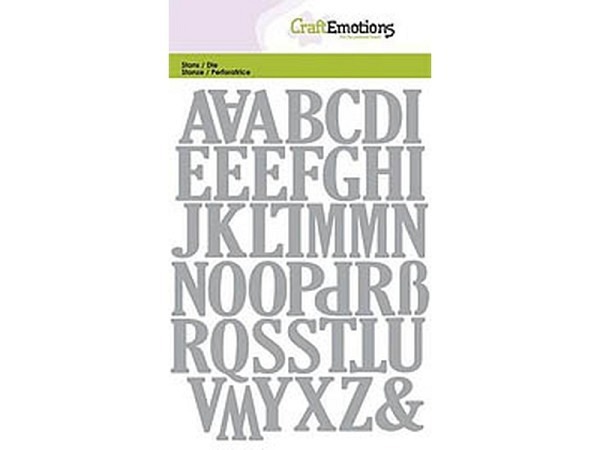 Stanzschablone Sizzix Stanzschablone Grossbuchstaben