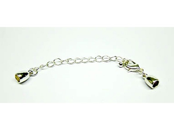 Verschlüsse Pracht Verschluss glanz 4mm silber