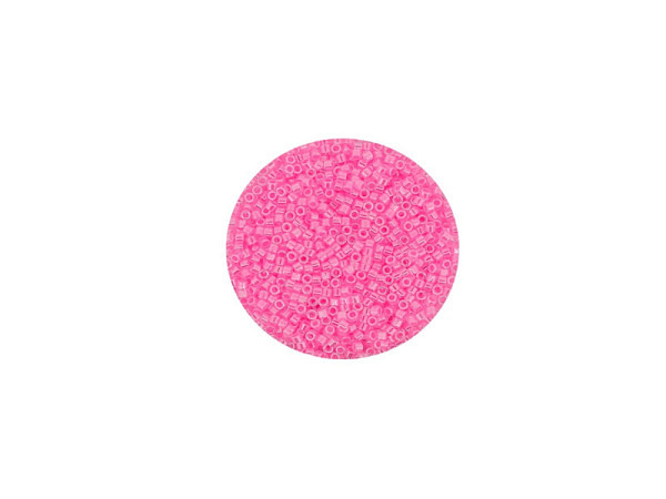 Rocailles Pracht Delica Beads 2mm pink ceylon Silbereinzug