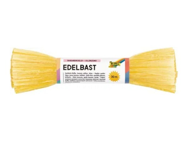 Bast Folia Edelbast 30m glanz bananengelb