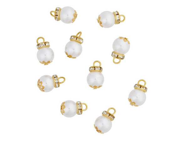 Miniatur Deko Mini Christbaumkugeln weiss