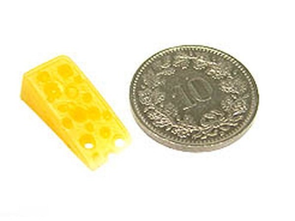 Miniatur Lebensmittel Käsestück 17mm 