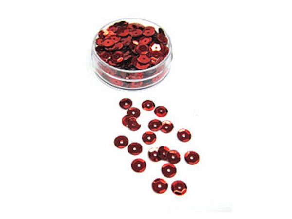 Schüsselpailletten Bottsa Schüsselpailletten 6mm metallic rot
