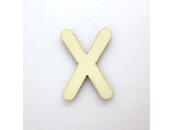Holzbuchstabe Stafil Buchstabe X