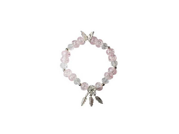 Armband Pracht Glasperlen Traumfänger Rosa