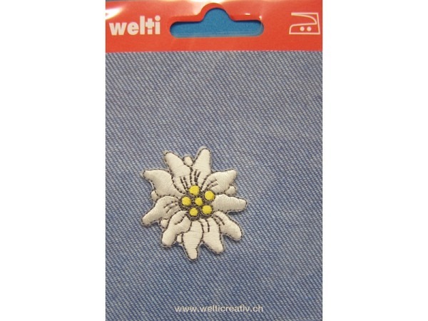 Bügelmotive Patch Edelweiss 4cm