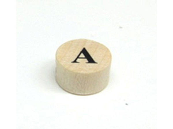 Buchstabenperlen Ruff, Holzrondell Buchstabe