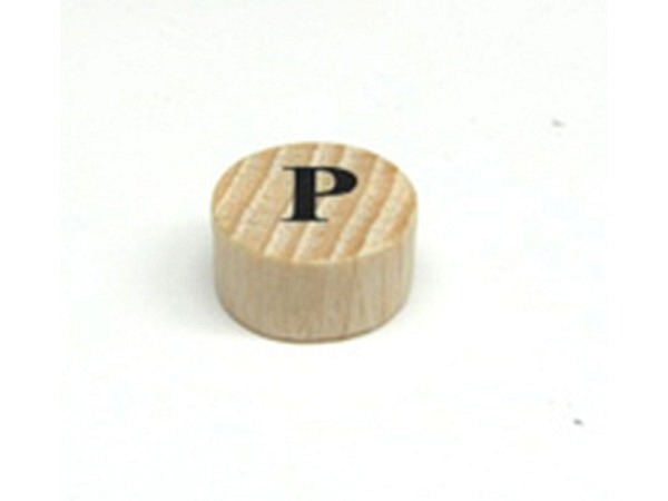 Buchstabenperlen Ruff, Holzrondell Buchstabe