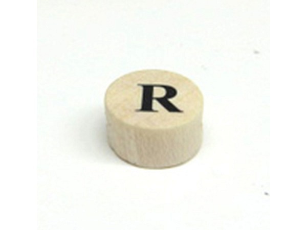 Buchstabenperlen Ruff, Holzrondell Buchstabe
