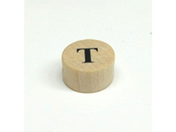 Buchstabenperlen Ruff, Holzrondell Buchstabe