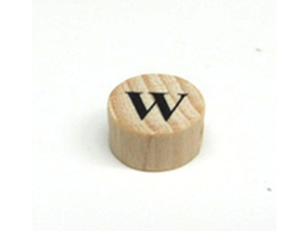 Buchstabenperlen Ruff, Holzrondell Buchstabe