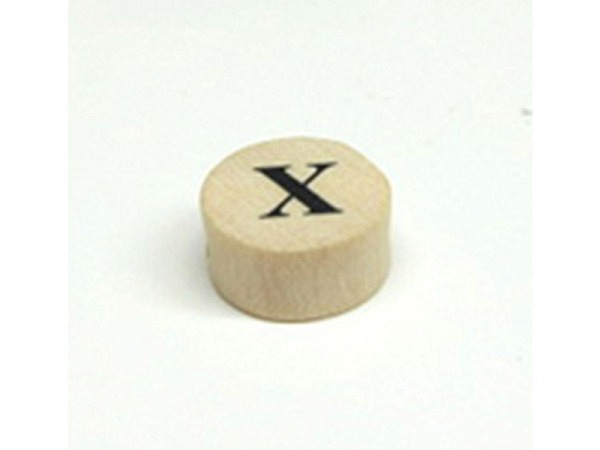 Buchstabenperlen Ruff, Holzrondell Buchstabe