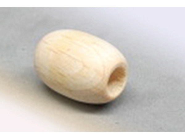 Holzperlen Ruff Perle natur