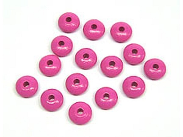 Holzperlen Bottsa Holzlinsen pink10x5mm