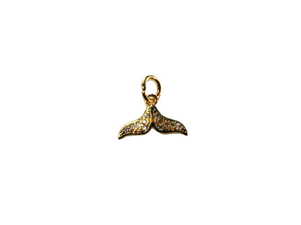 Anhänger Pracht Flosse gold 13mm