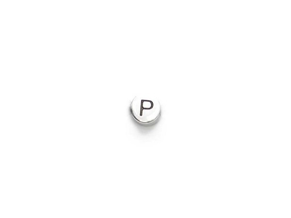 Buchstabenperlen Pracht, Metallrondell Buchstabe