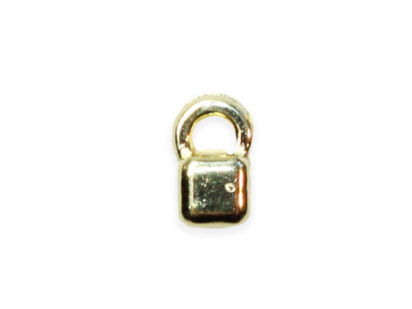 Metallperlen Pracht Quadrat gold