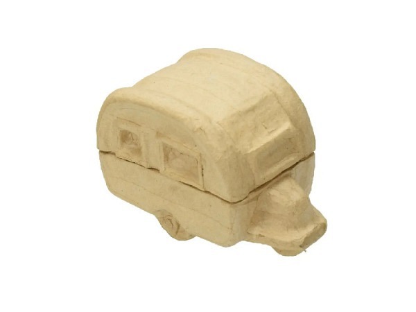 Pappmache efco Papp-Wohnwagen 15x8x10,5cm