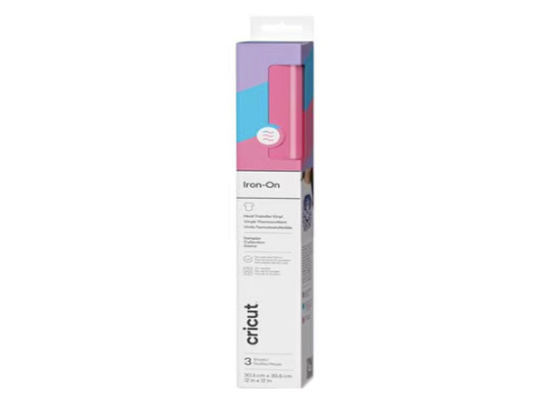 Aufbügelfolie Cricut Smart Iron-On Pastell Flieder, Himmel, Pink