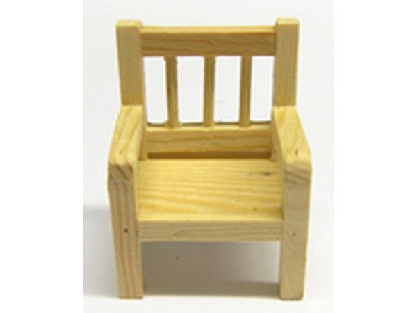 Miniatur Möbel Stuhl 4.5cm natur