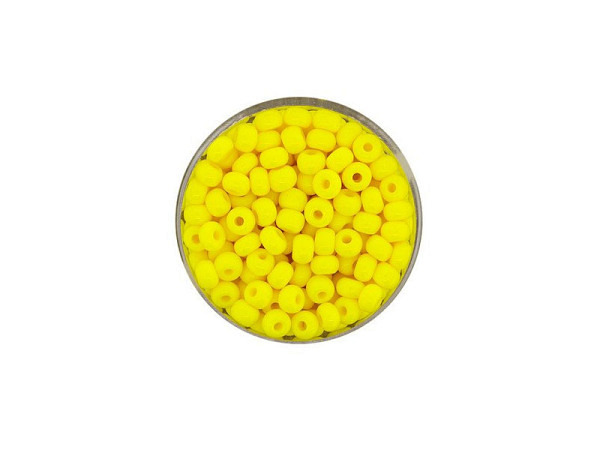 Rocailles Pracht Perlen 4,5mm zitronengelb