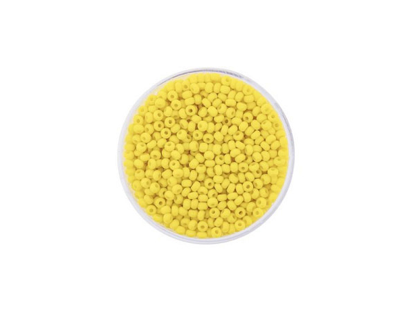 Rocailles Pracht Perlen 2,6mm zitronengelb